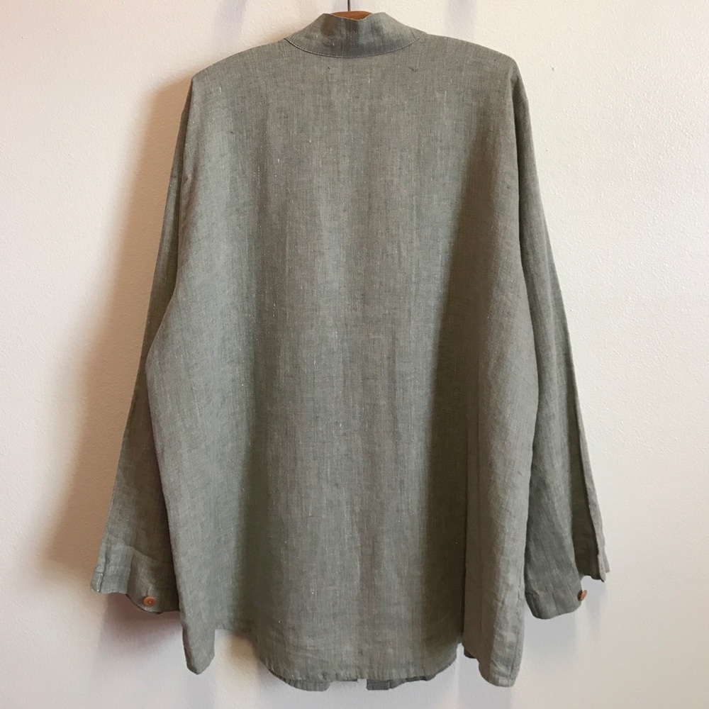 FLAX Oversized Linen Tunic Top - Picture 4 of 6